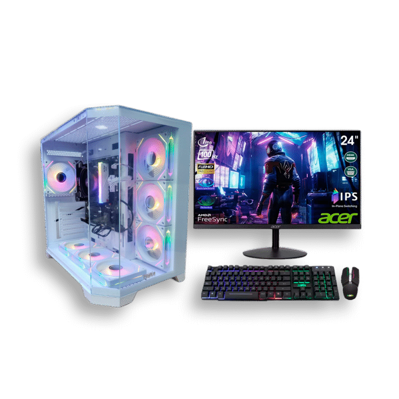 Power Cl-W69 Caja Blanca 7argb
