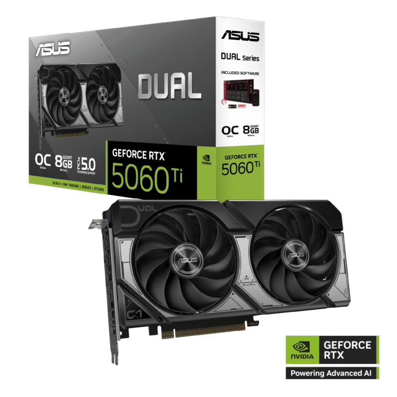 Tarjeta De Video Asus Geforce Rtx-5060ti Dual Oc 8 Gigas