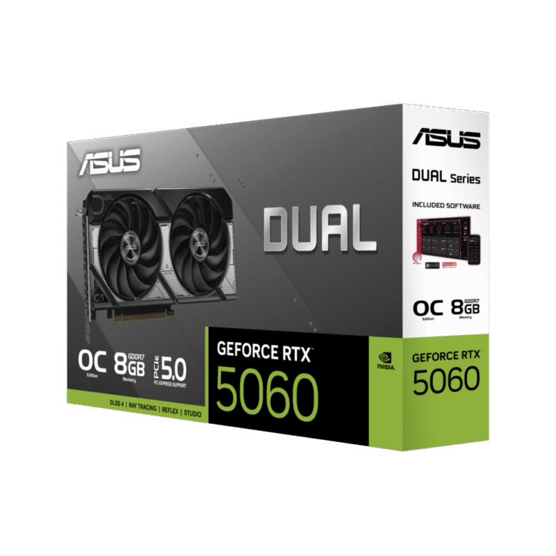 Tarjeta De Video Asus Tuf Geforce Rtx-5060 Dual Oc 8 Gigas