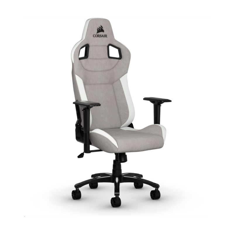 SILLA GAMER CORSAIR T3 RUSH FABRIC GRIS BLANCO