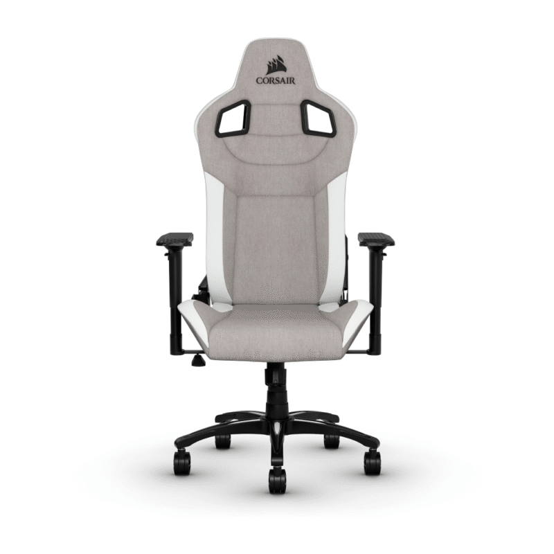 SILLA GAMER CORSAIR T3 RUSH FABRIC GRIS BLANCO